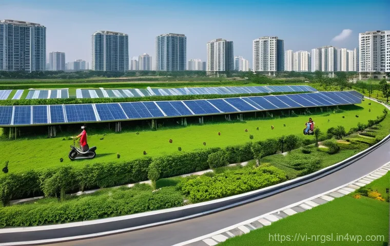 에너지 관리 최적화의 경제적 이점 - **"A vibrant, modern small café or boutique office building in a bustling Vietnamese city. Bright so...